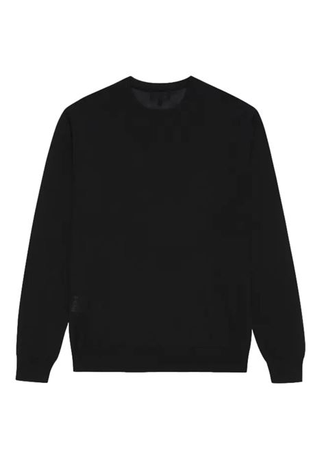 Maglione casual in lana monocromatica con logo EMPORIO ARMANI | Maglie | 6L1MXH 1MIVZ0999